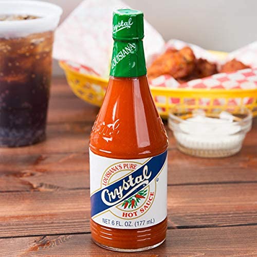 Crystal Louisiana's Pure Hot Sauce, Original, 6 Ounce Glass Bottle