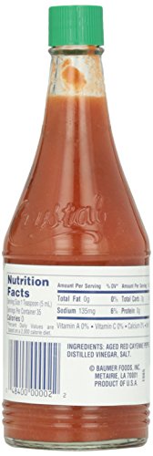 Crystal Louisiana's Pure Hot Sauce, Original, 6 Ounce Glass Bottle