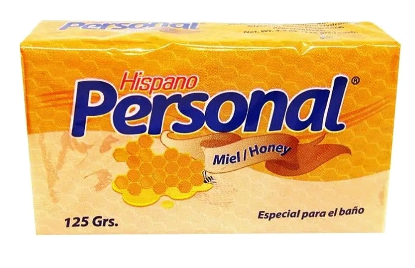 Honey Soap Bar Hispano Personal Honey Bar Soap, 4.4 oz./ 125 g