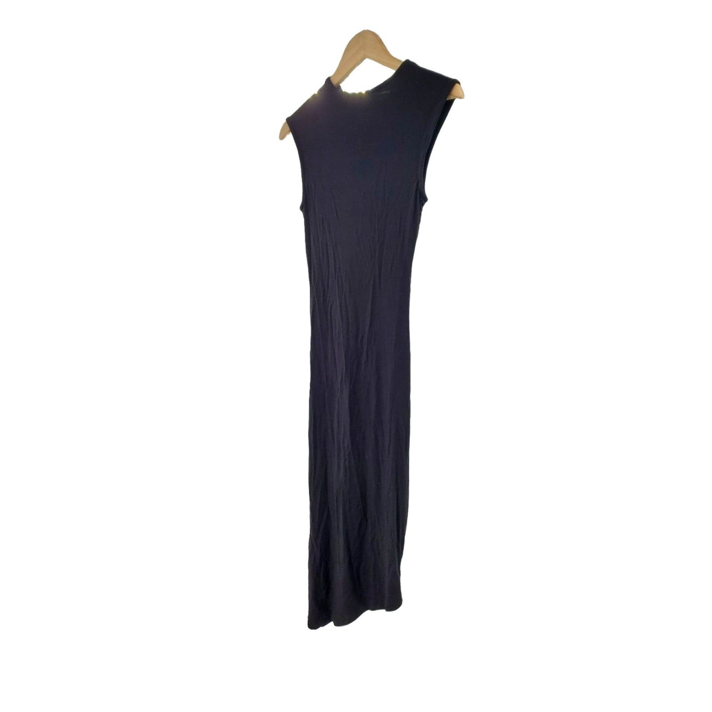 Haute Monde Dress Ruched Side Little Black Sleeveless Bodycon Fitted Mini