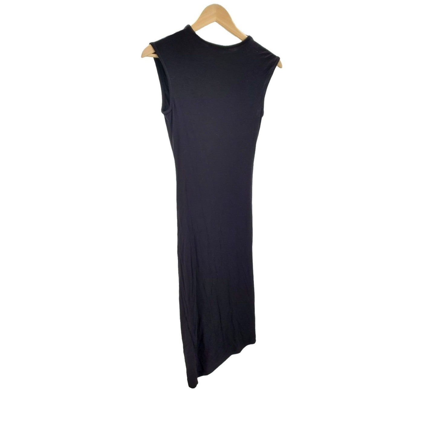 Haute Monde Dress Ruched Side Little Black Sleeveless Bodycon Fitted Mini