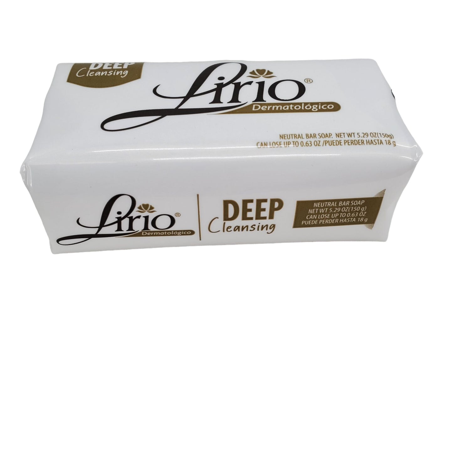 Lirio Dermatologic Cleansing Bath/Body soap- 5.29 oz (150g) - Jabon Lirio Neutral Bar Soap