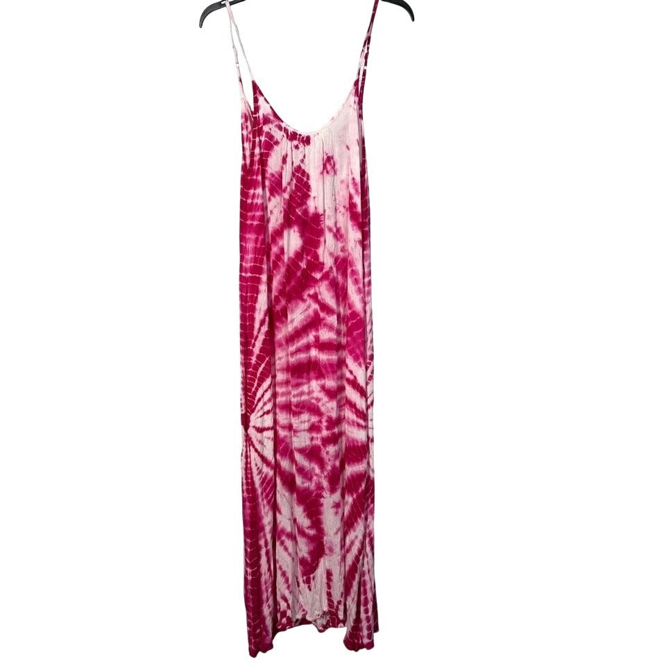 Raviya Tie-Dye Swim Cover-up Sleeveless Maxi Dress Backless Swimwear Cover
