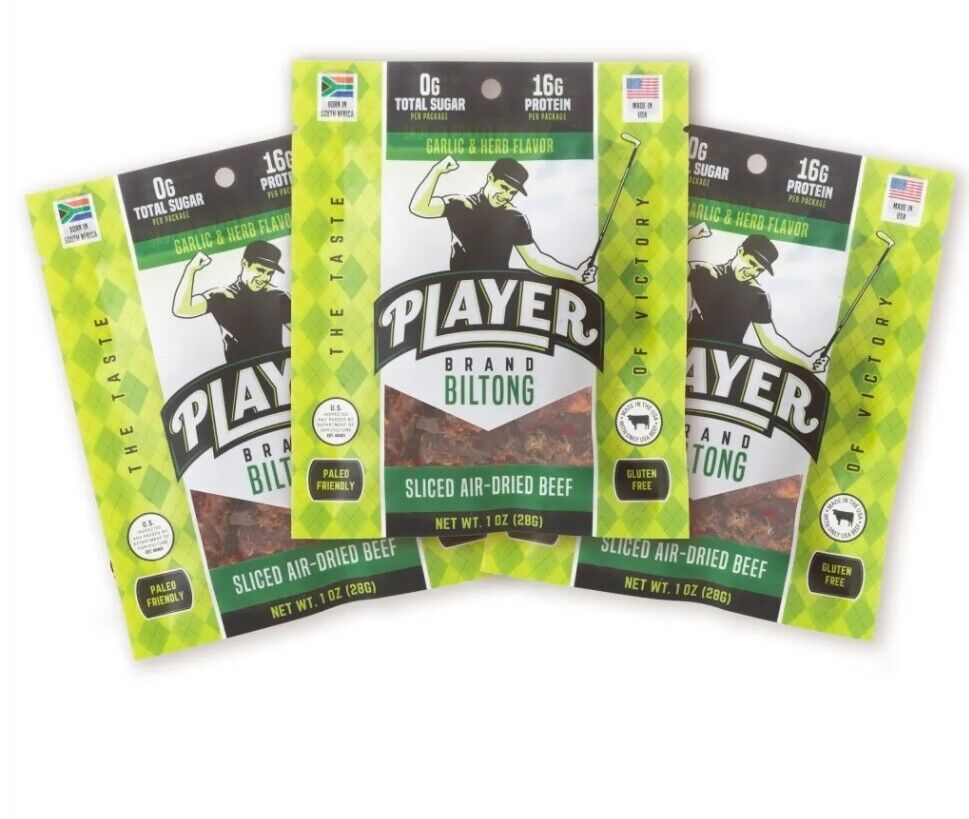 Biltong Jerky South African Style Air Dried Beef Biltong Made in USA by Player Brand