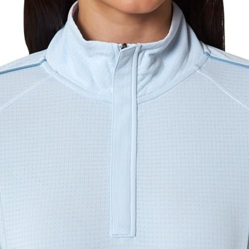 Mondetta Shirt Athletic Top Lightweight Activewear Quarter-Zip Pullover Blue