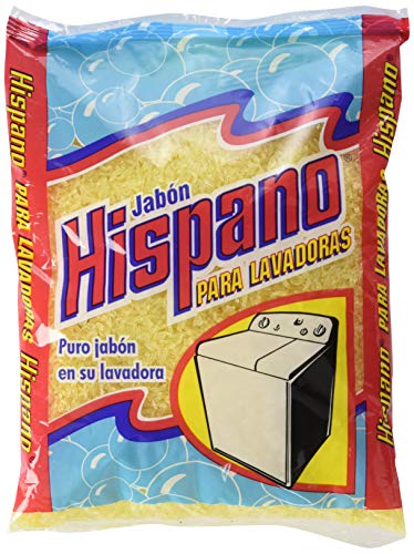Hispano Laundry Detergent Pure soap-Puro Jabon Para Lavadoras 14 Ounce