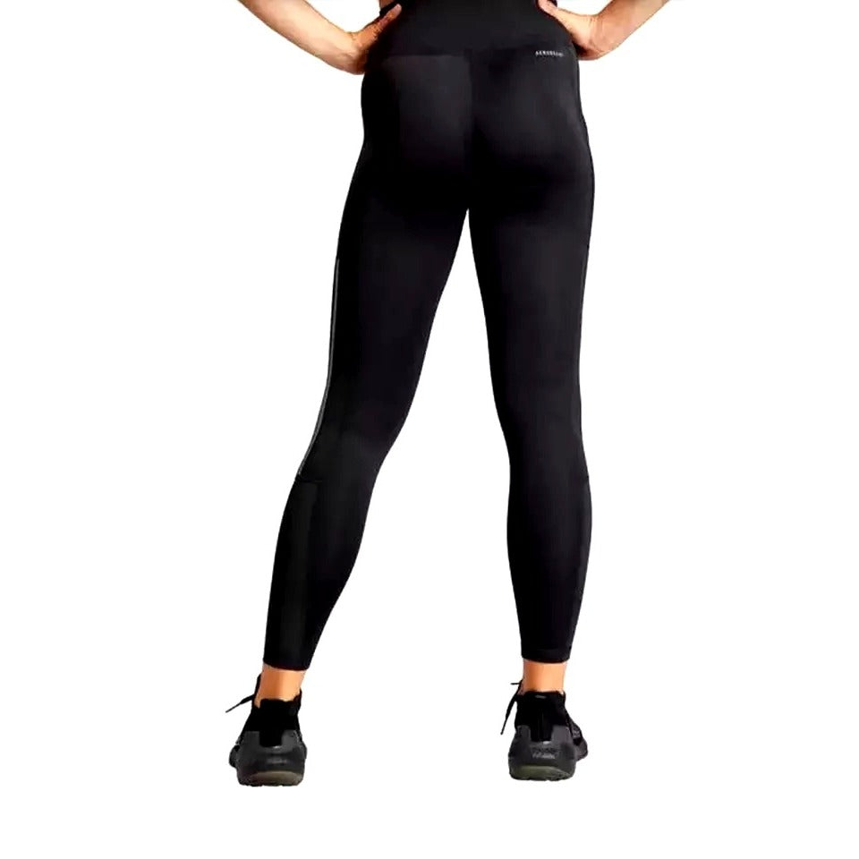 Adidas Aeroready Pants Active 7/8 Ankle Legging Athletic Pocket Activewear Black/Gray