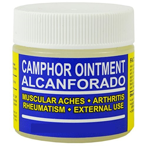 Camphor Ointment Alcanforado Muscular Aches , Arthritis , Rheumatism , External Use 2 oz