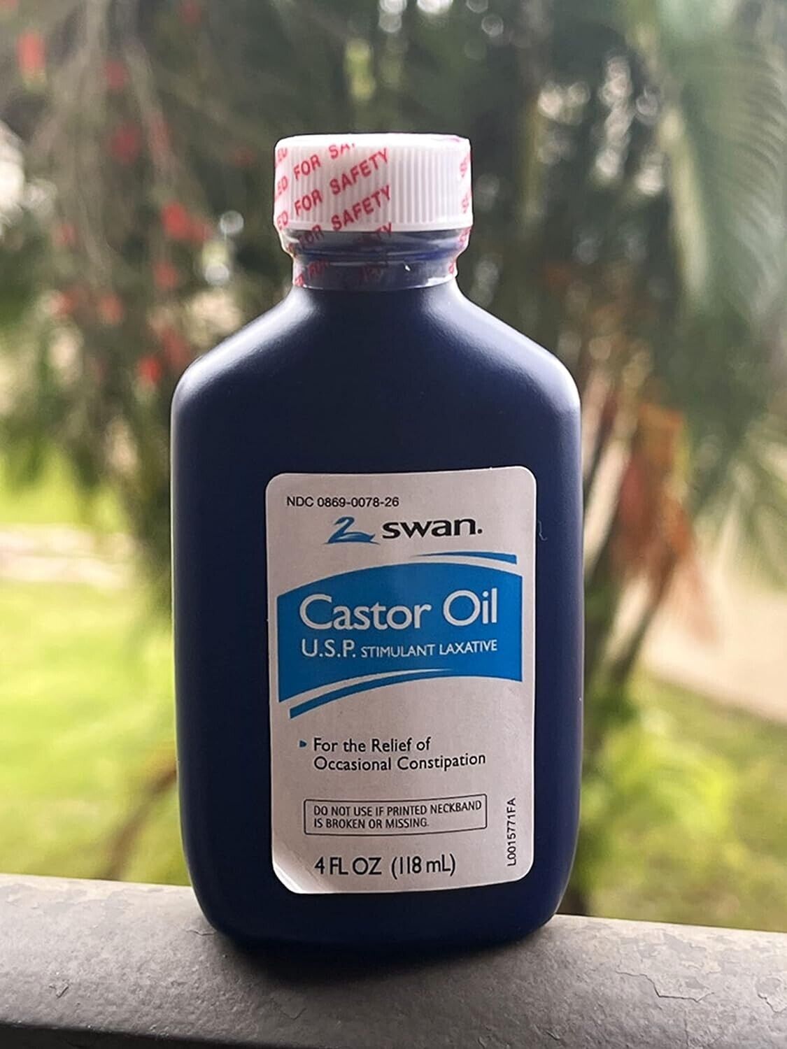 Swan Castor Oil Stimulant Laxative for relief of occasional constipation 4oz