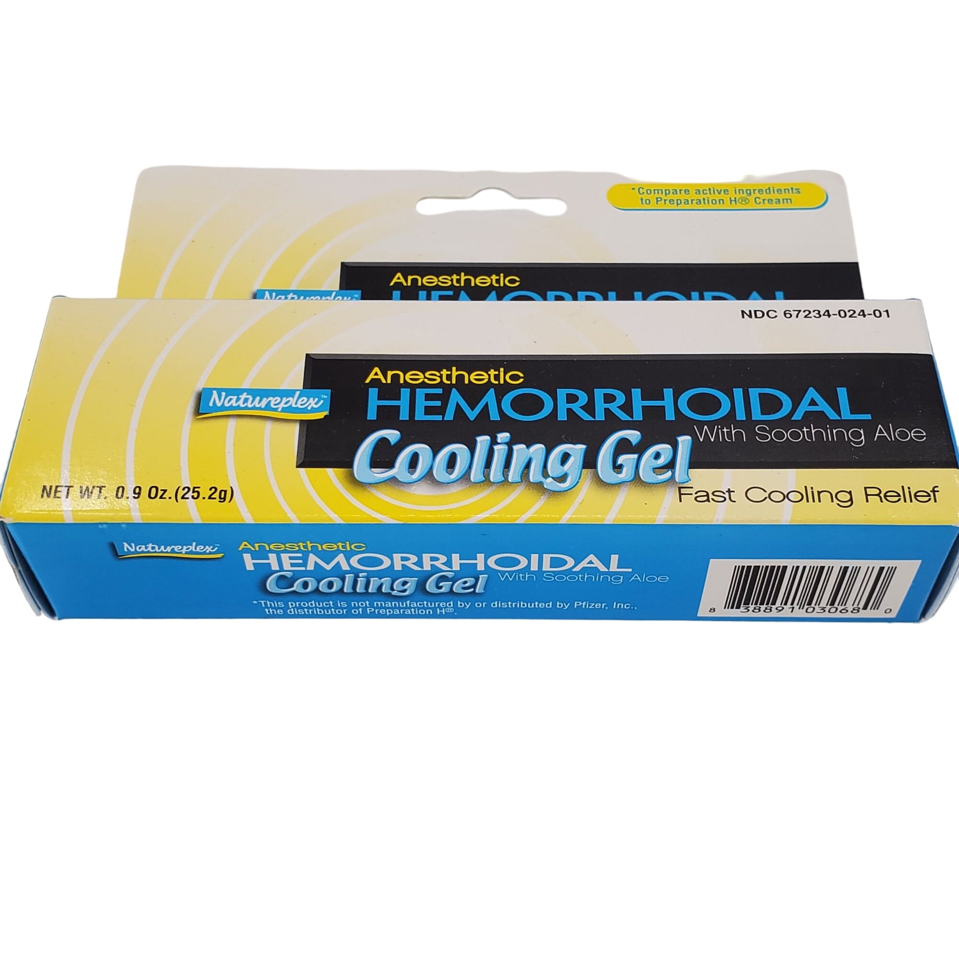 Hemorrhoid Relief Natureplex Anesthetic Hemorrhoidal Cooling Gel with Soothing Aloe 0.9oz (25.2g) Fast Cooling Relief