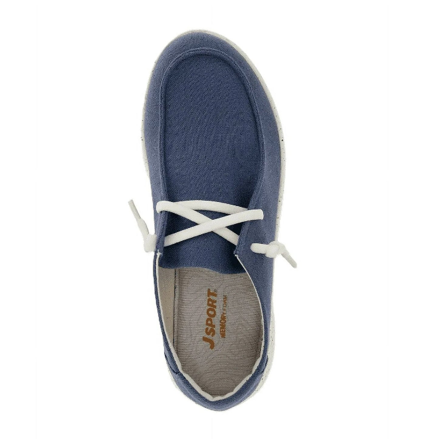 Jsport Wenden Women Casual Slip on Boat Shoes Nautical Sneaker Navy Blue