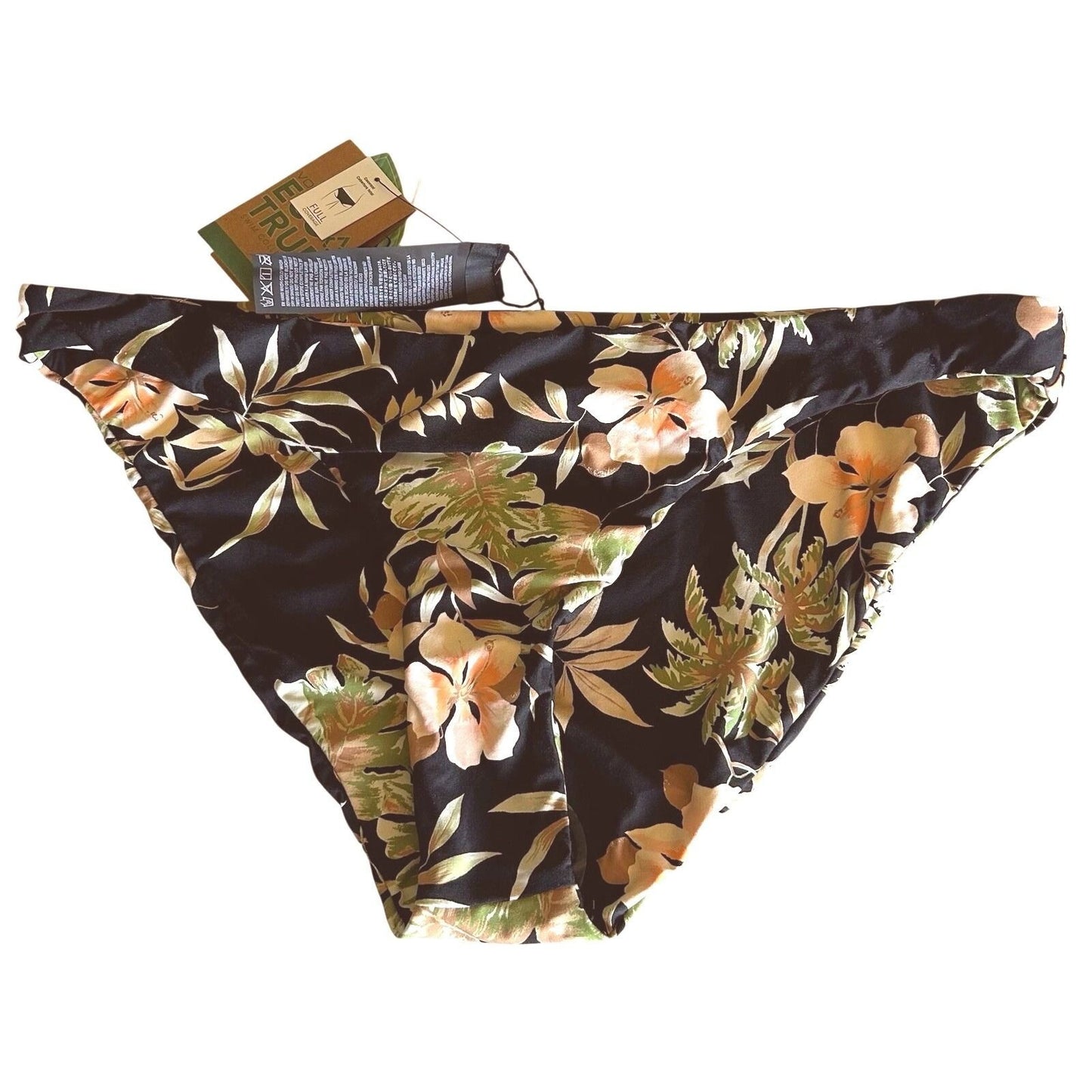 Volcom For The Tide Hipster Floral Low-Rise Tropical Swimwear Bikini Bottom