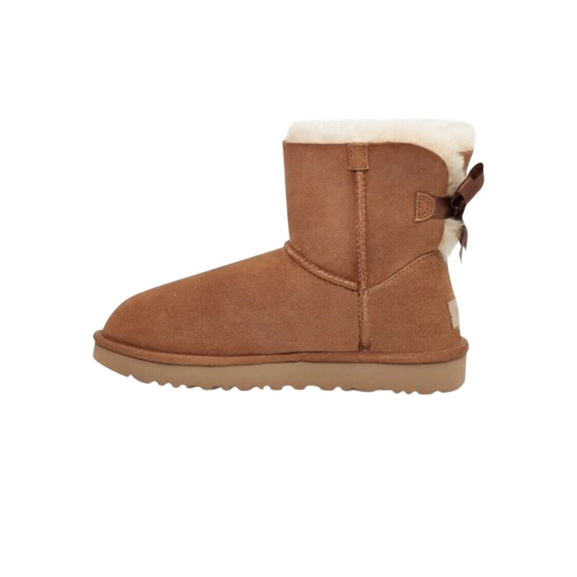 Ugg Women's 7 Mini Bailey Bow II Boots Suede Slip-on Fur Shoes Winter Outdoor