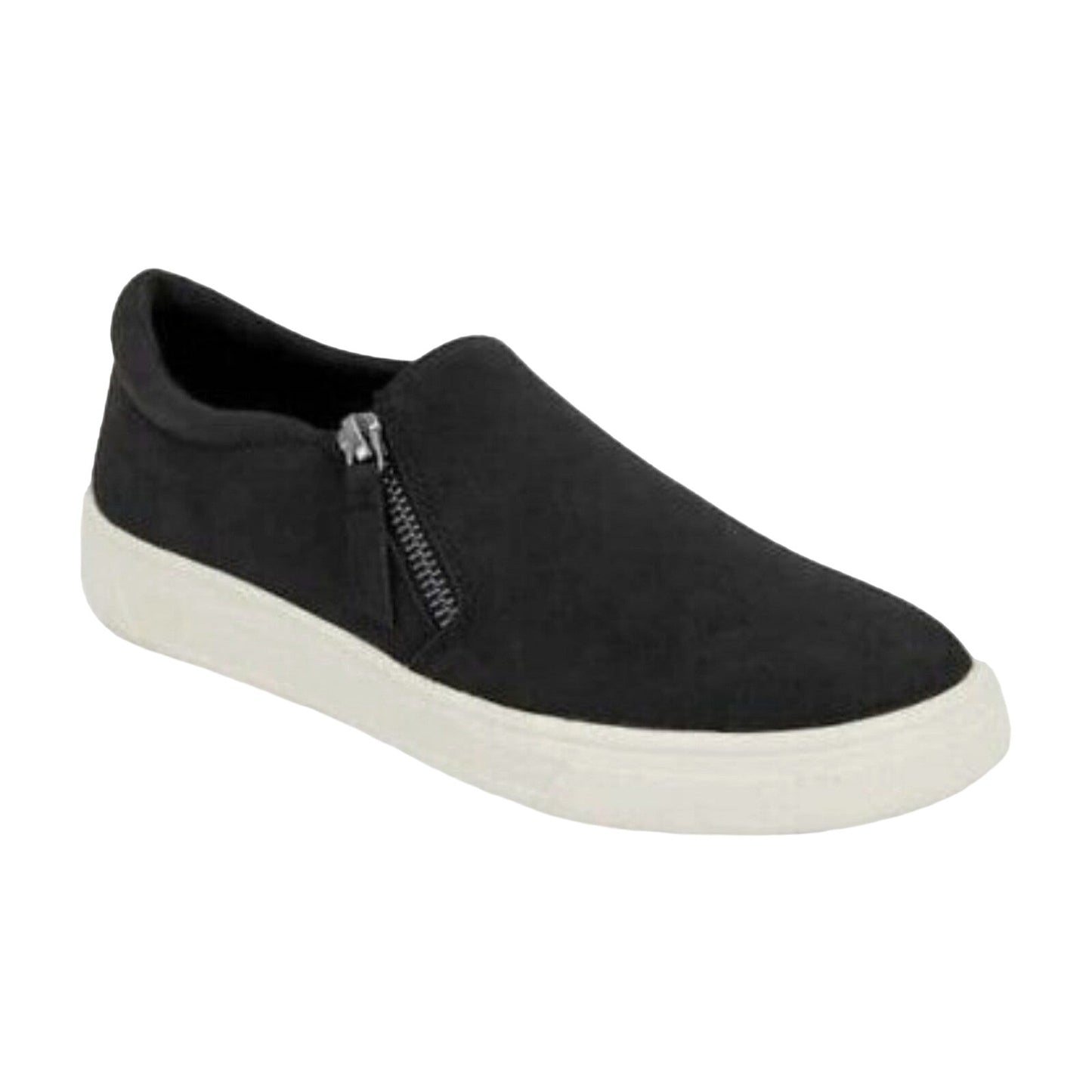 Kensie Sneaker Woman Soren Zip Side Slip-on Shoe Minimalist Athleisure Casual