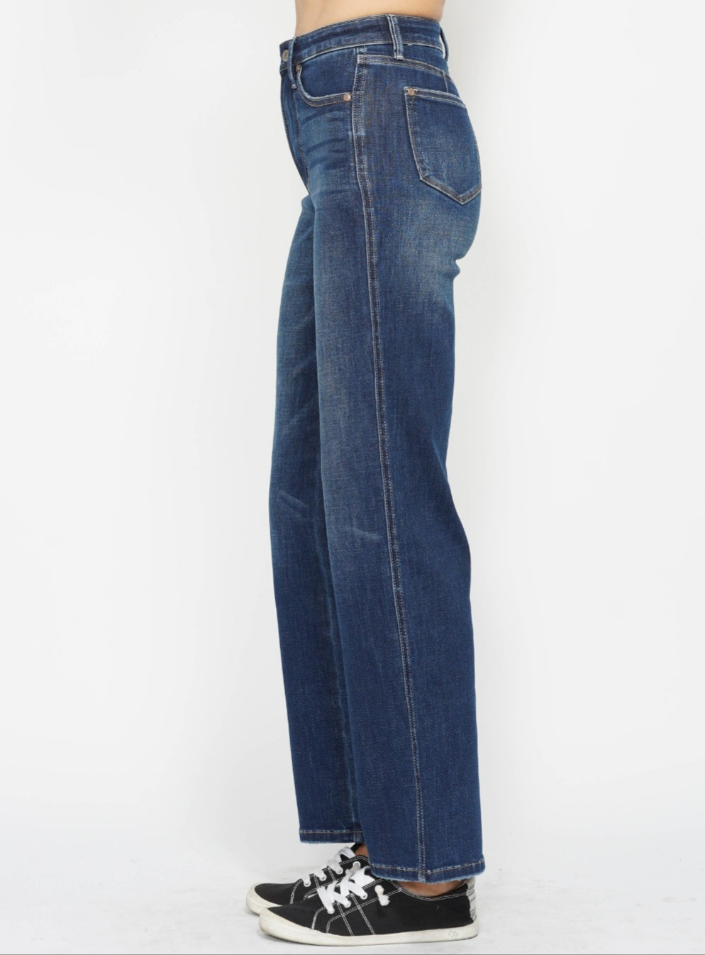 Judy Blue Tummy Control High-Rise Stretch Jeans Denim Mom Straight Leg Pants