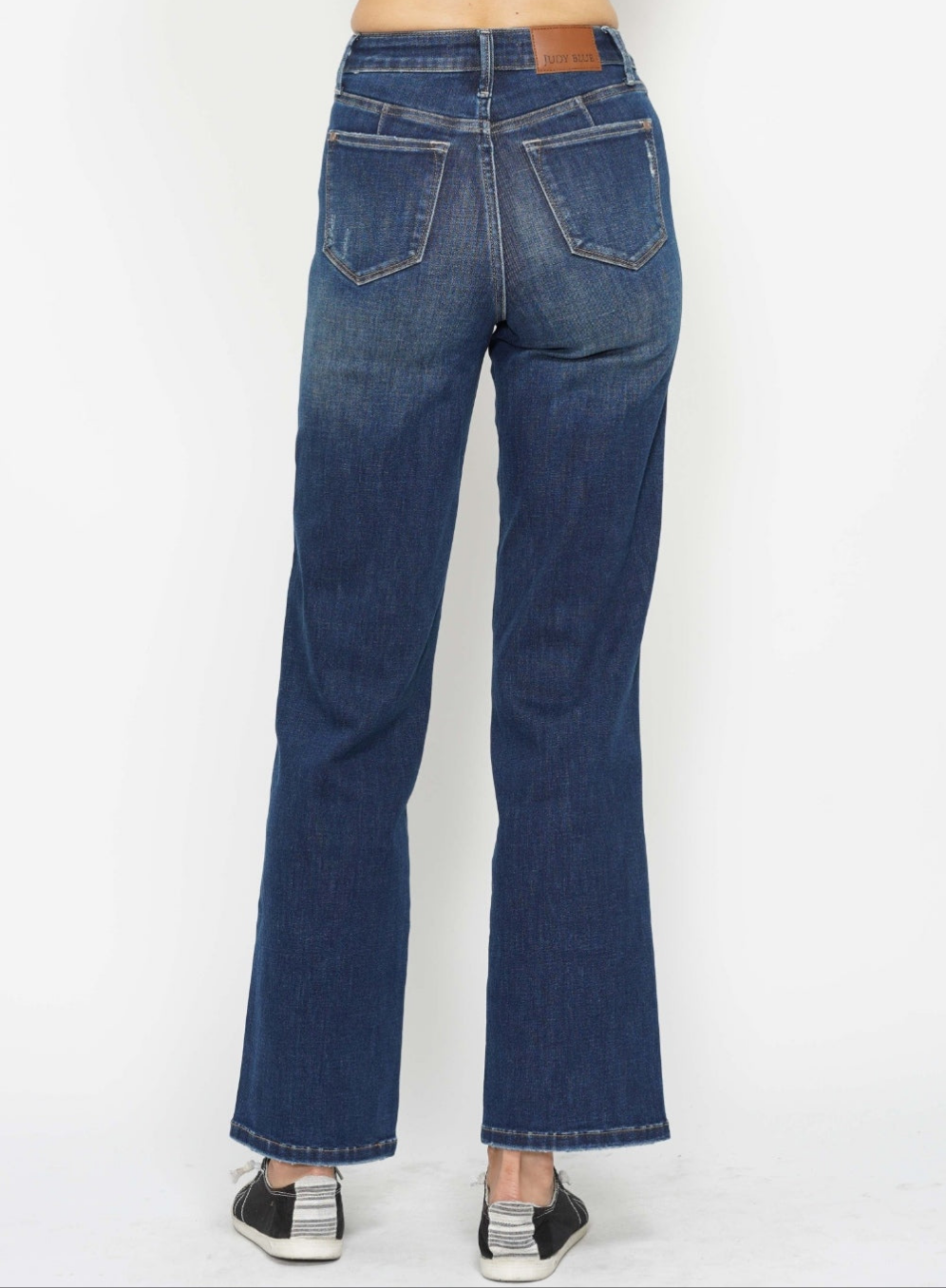 Judy Blue Tummy Control High-Rise Stretch Jeans Denim Mom Straight Leg Pants