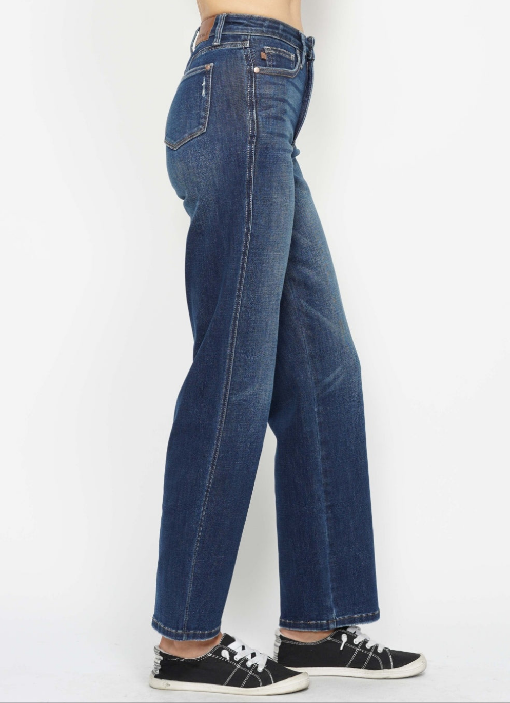 Judy Blue Tummy Control High-Rise Stretch Jeans Denim Mom Straight Leg Pants