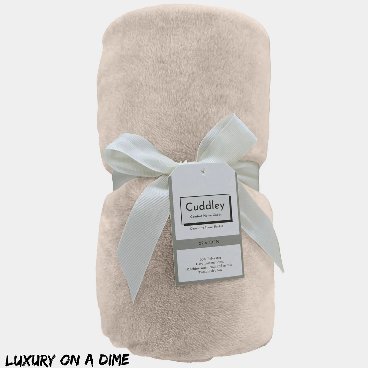 Soft Cuddley Fleece Decorative Solid Throw Blanket