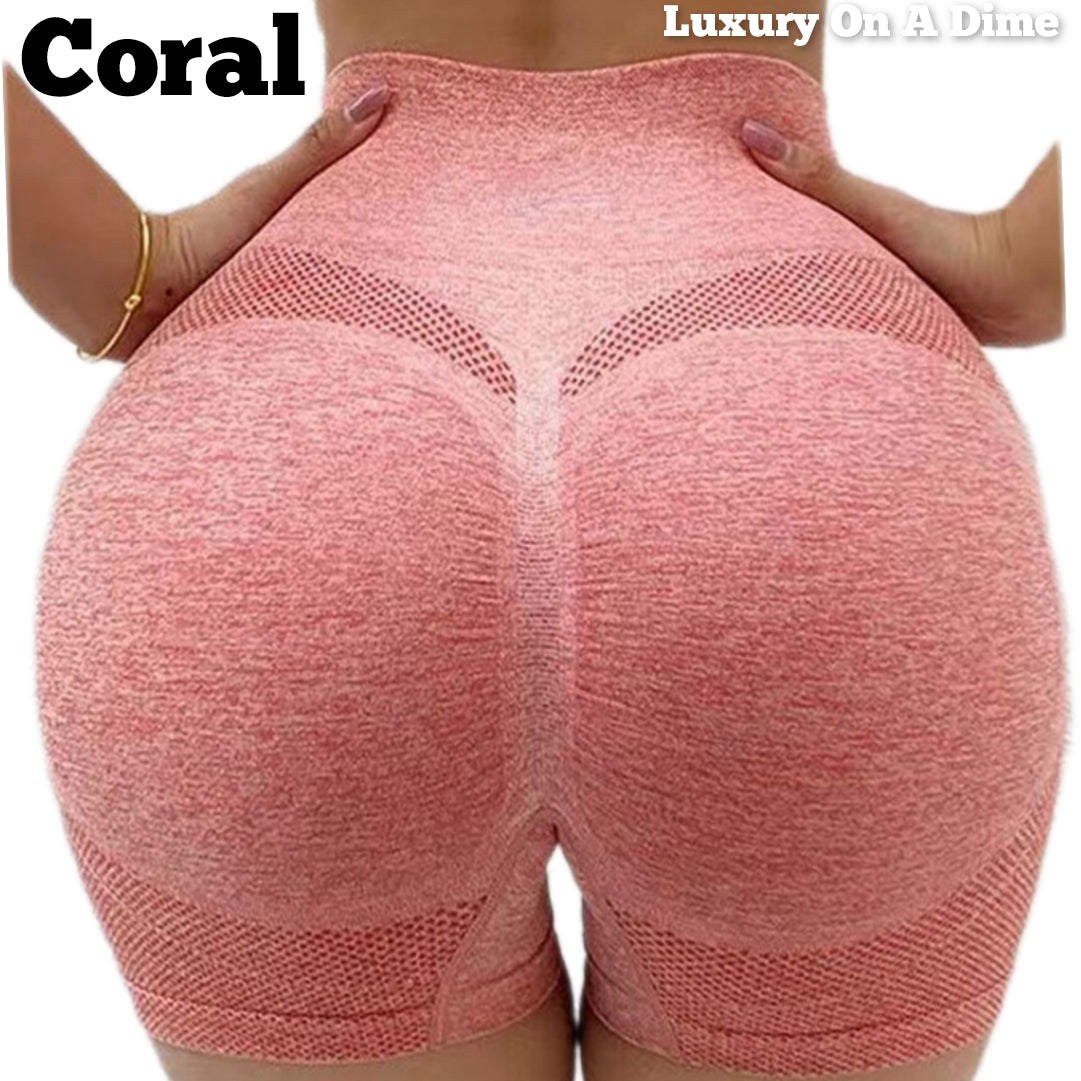 Scrunch Butt Lifting High Rise Activewear Seamless Athletic Contour Active Shorts