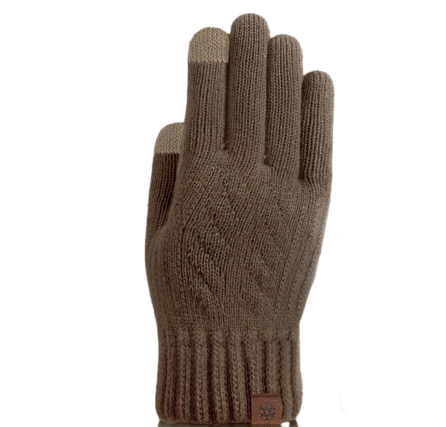 Insulated Touchscreen Plush Sherpa Lined Knit Gloves Winter Outdoor Men Women Accessories
