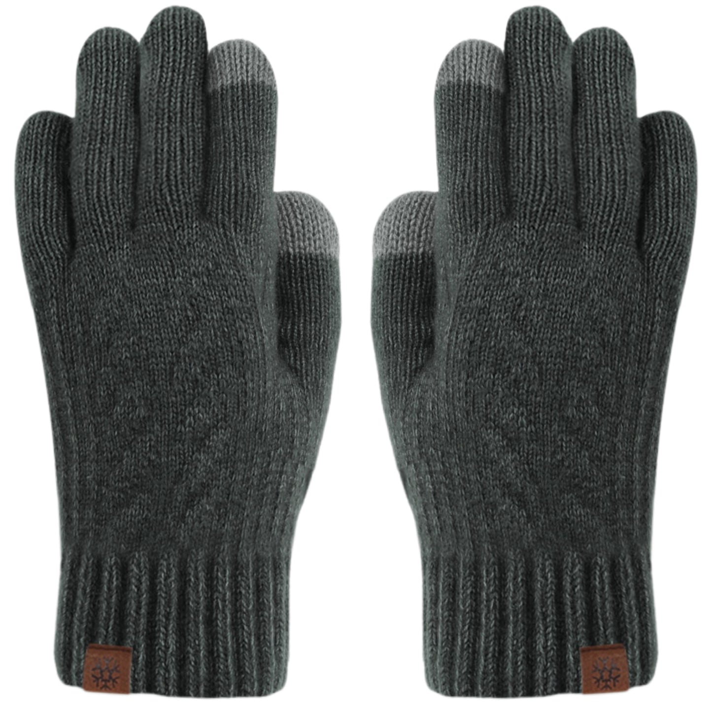 Insulated Touchscreen Plush Sherpa Lined Knit Gloves Winter Outdoor Men Women Accessories