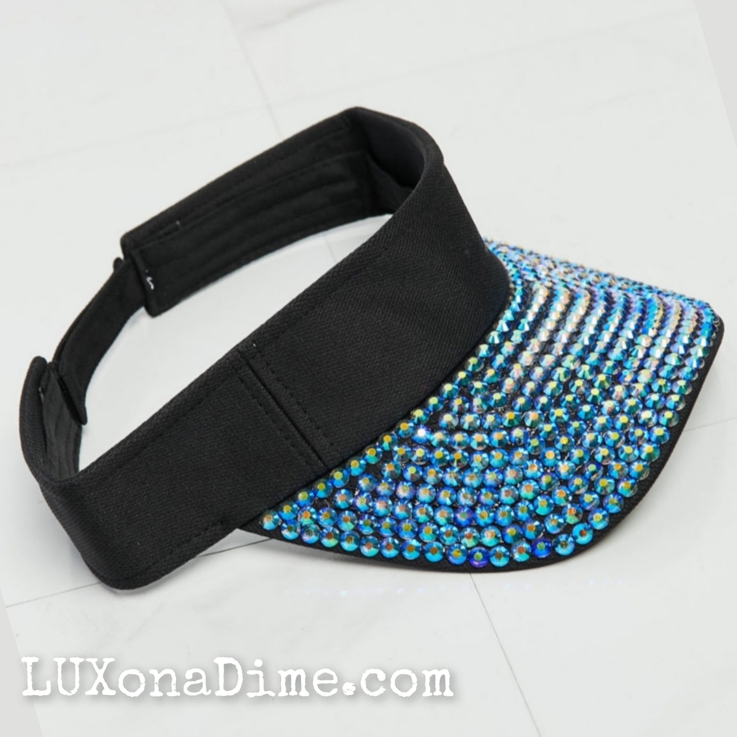 Ultimate Sparkle Crystal Rhinestone Encrusted Visor Hat