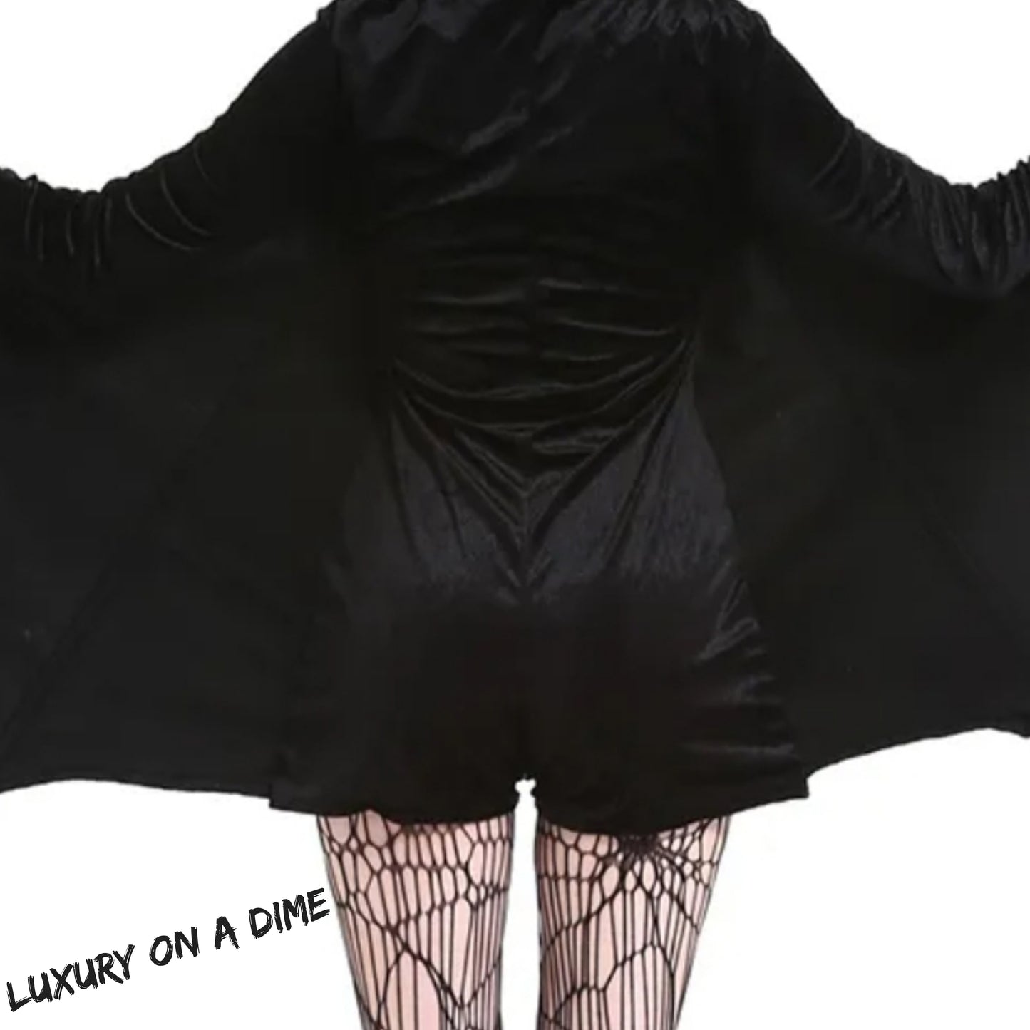 ONE-PIECE Shorts Romper BAT Lady Adult Sexy Women's Halloween Costume Cosplay