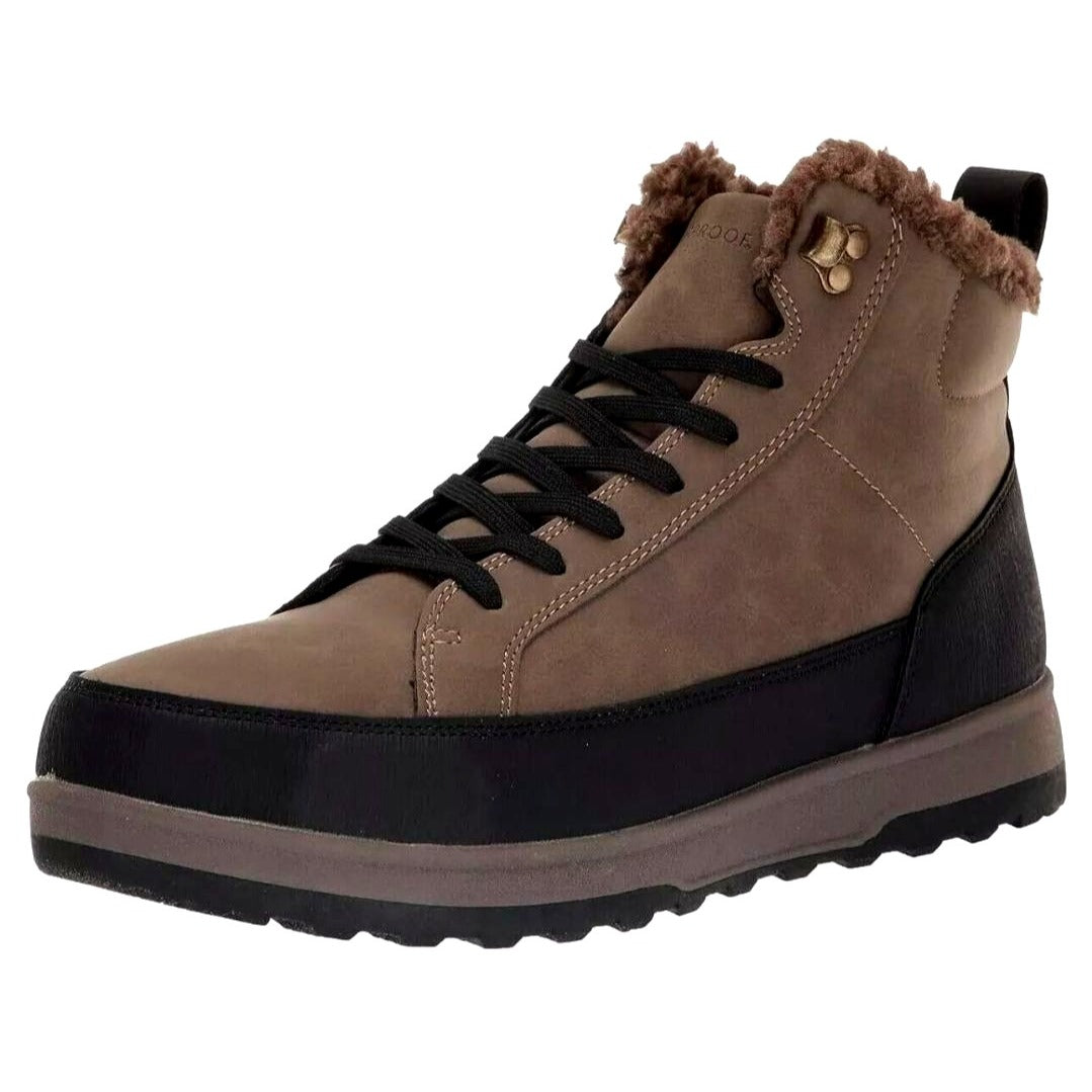 Weatherproof Men Winter Boots Logjam Shearling Lace-up Outdoor Snow Shoes