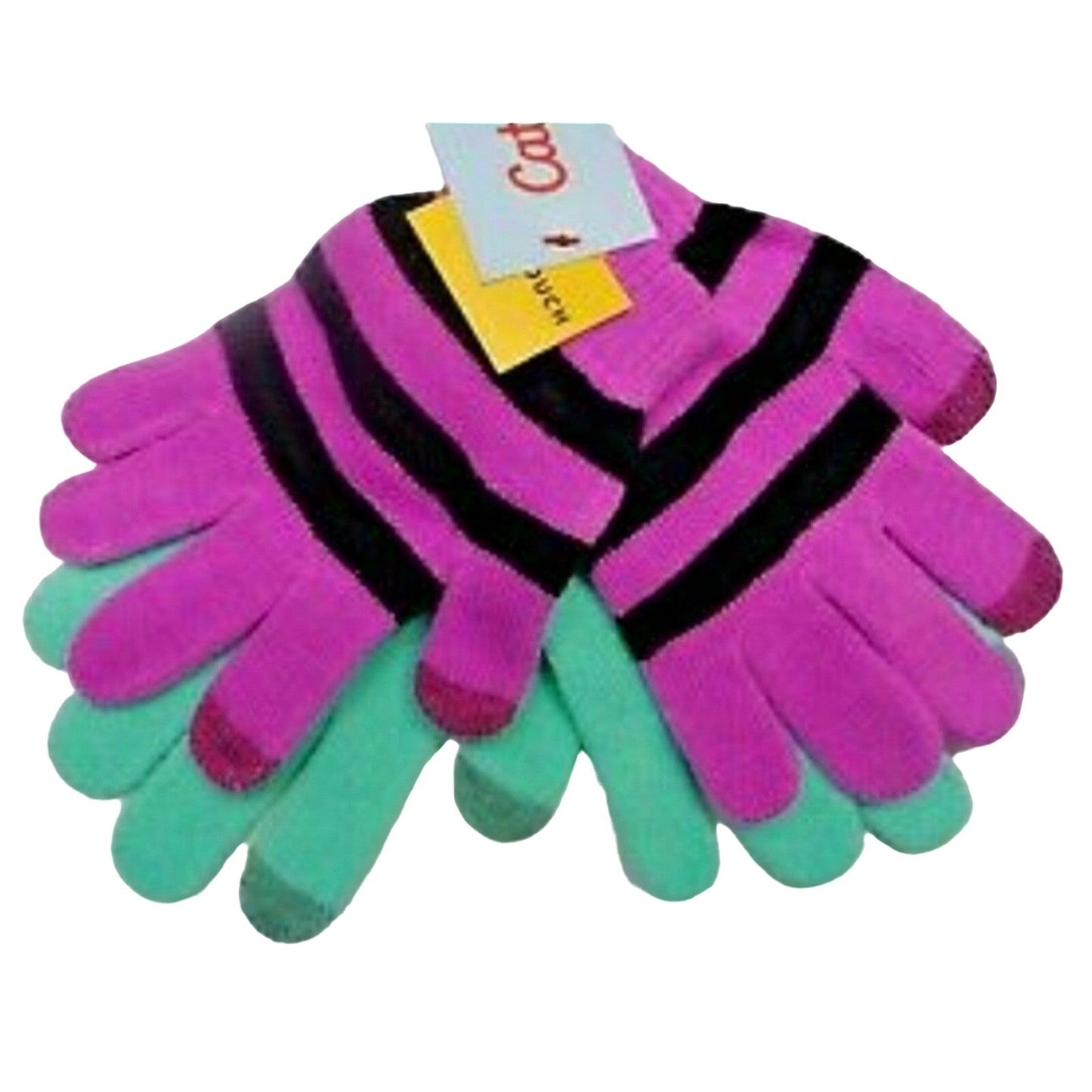 Cat & Jack 2-pack Girls Winter Kids Gloves Tech-Touch Outdoor Snow Mittens