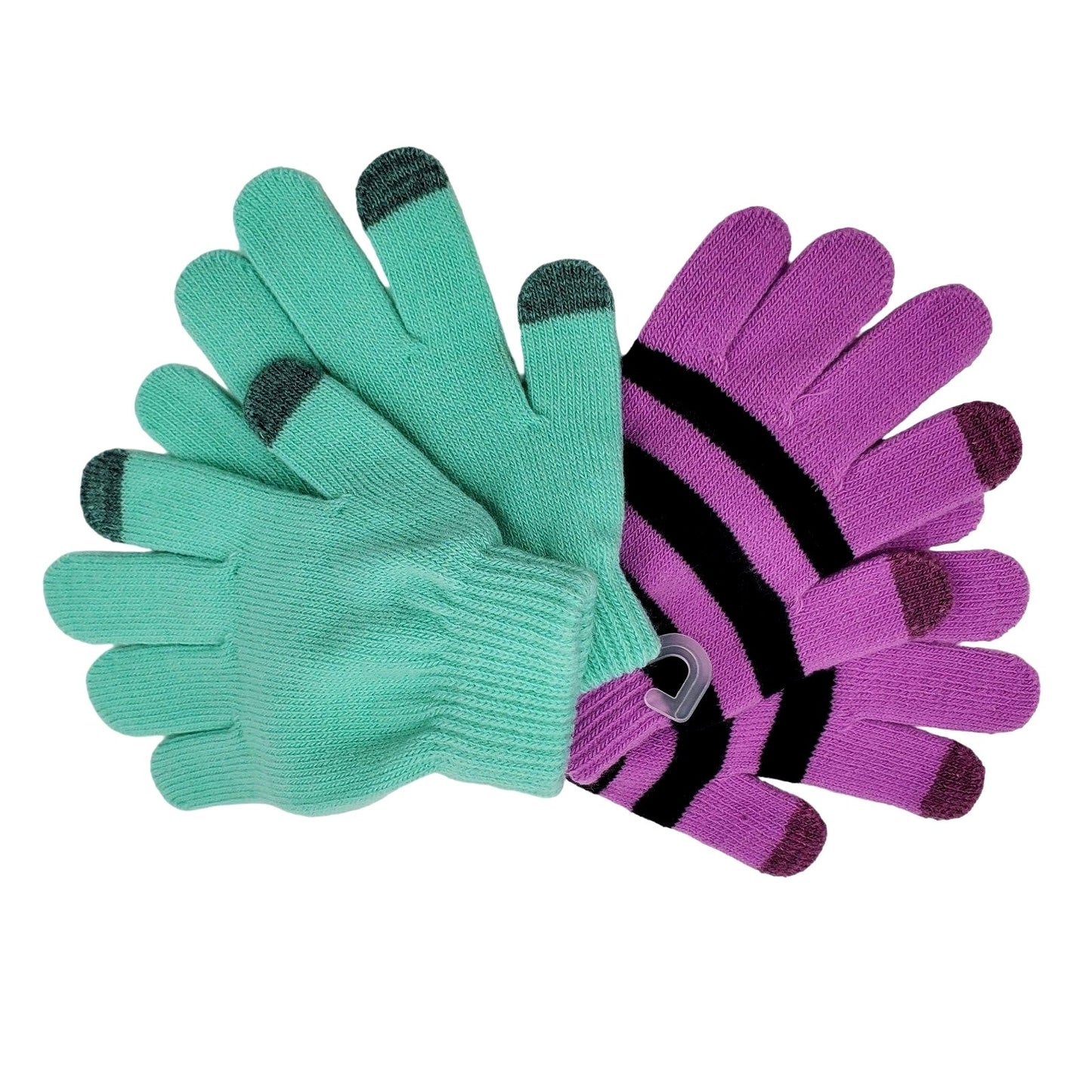 Cat & Jack 2-pack Girls Winter Kids Gloves Tech-Touch Outdoor Snow Mittens