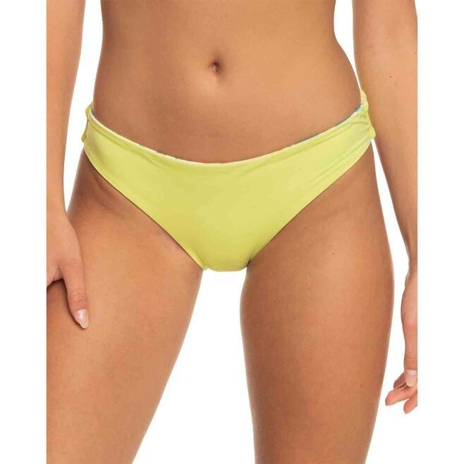 Roxy Reversible Revo Hi Snow White Pualani Combo Bikini Bottom Mid-rise Swimwear