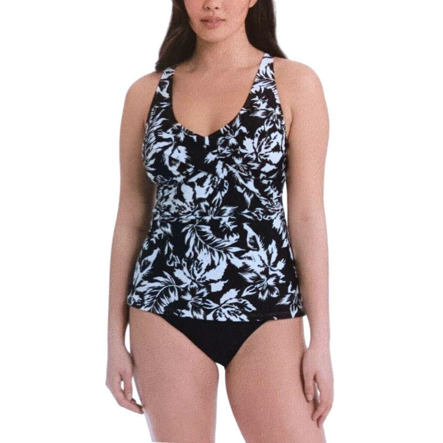 Kathy Ireland Tankini Bikini Set Matching Top Bottom 2-Piece Floral Swimwear