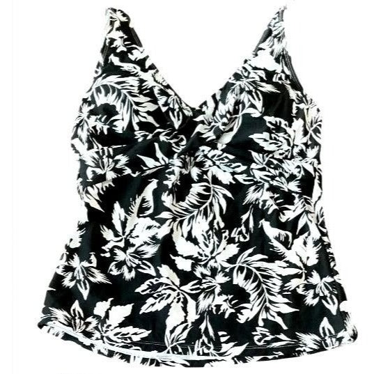 Kathy Ireland Tankini Bikini Set Matching Top Bottom 2-Piece Floral Swimwear