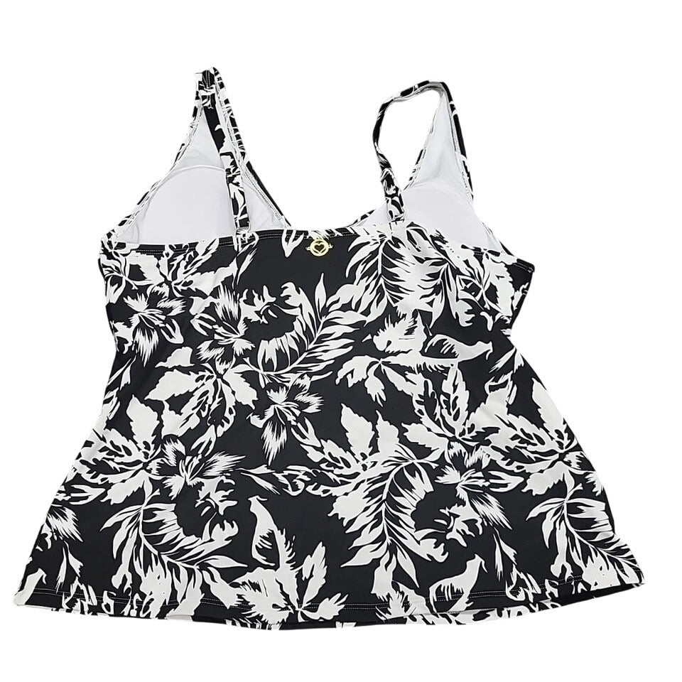 Kathy Ireland Tankini Bikini Set Matching Top Bottom 2-Piece Floral Swimwear