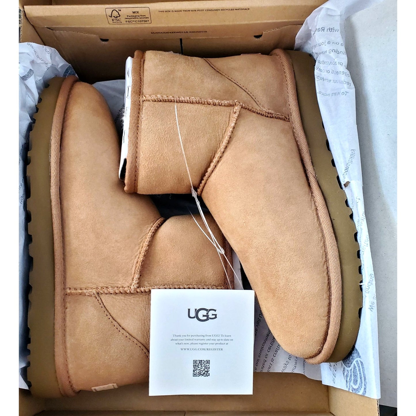 UGG Boots Classic Mini II Genuine Suede Shearling Winter Fur Shoes Outdoor