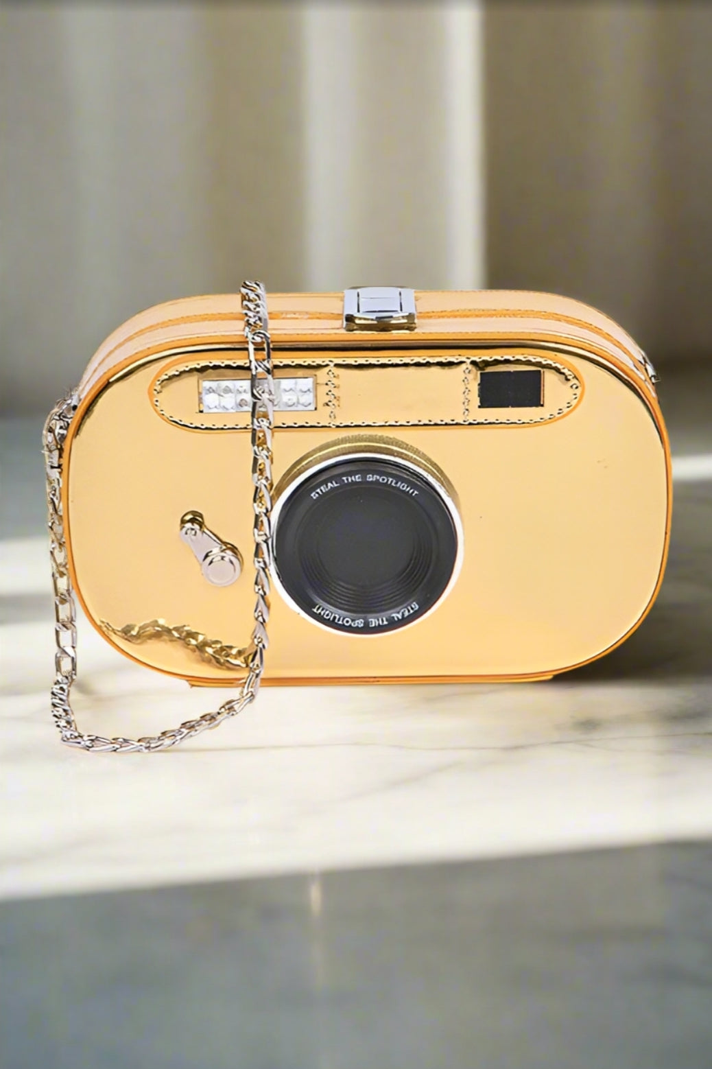 Vintage Camera Iconic Retro Purse Convertible Clutch Crossbody Novelty Bag