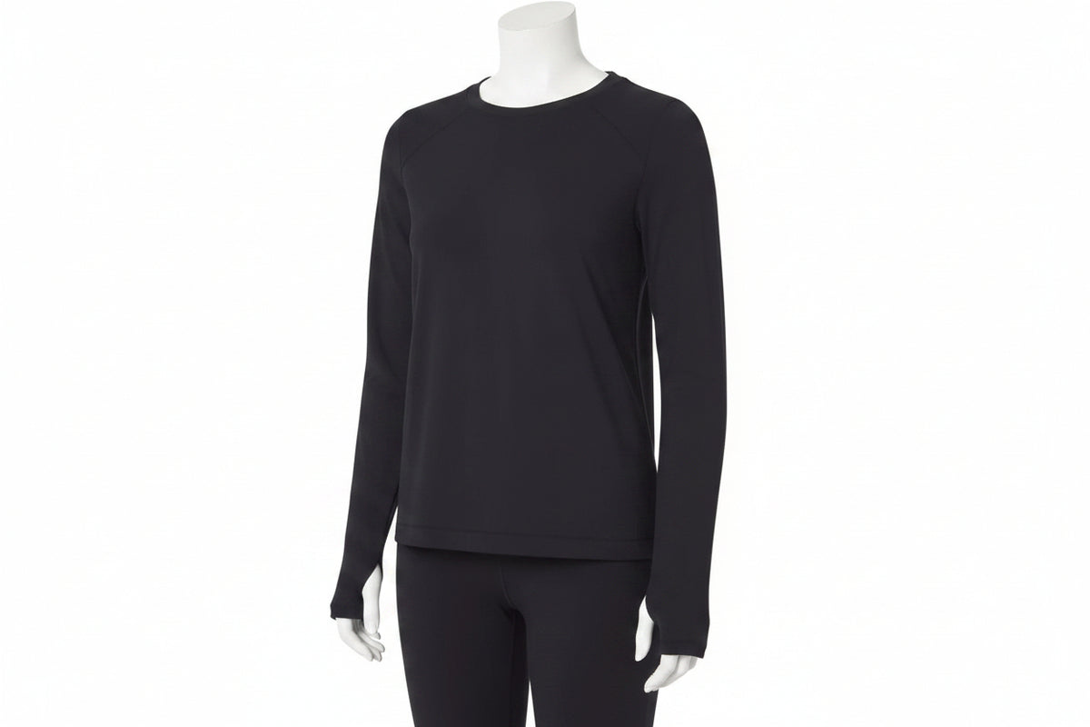 Mondetta Women's Long Sleeve Active Top Thumb Holes Athletic Shirt Anti-odor Activewear