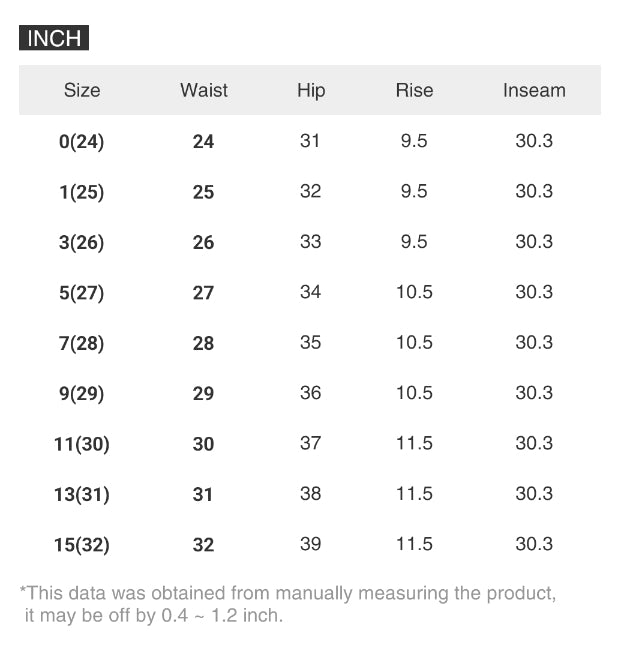 RISEN Mid-Rise Slim Fit Jeans Ankle Cuffed Raw Hem Straight Leg Denim Pants