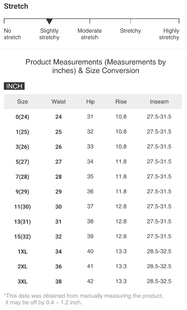 RISEN High-Rise Tummy Control Pants Baggy Wide Leg Crop Cuffed Hem Denim Jeans Plus Size Available
