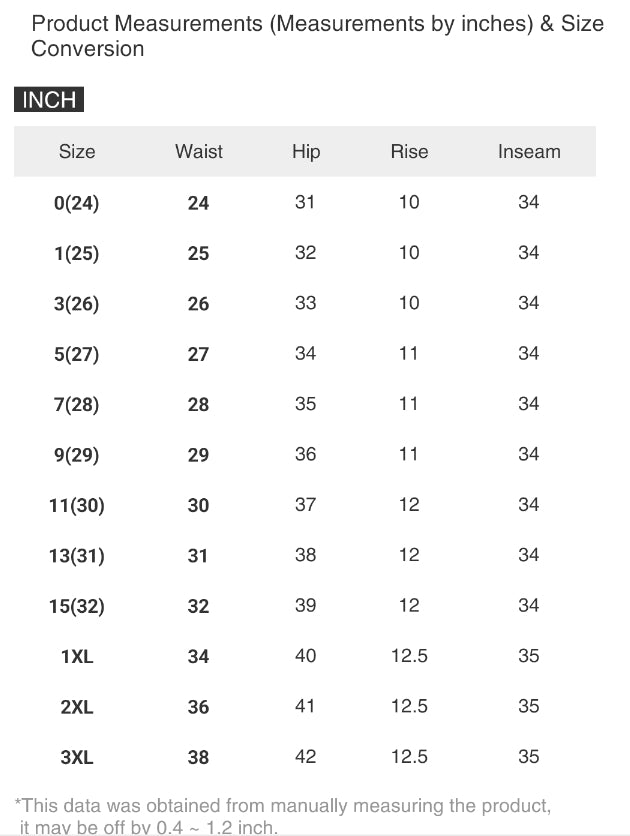 RISEN High-Rise Tummy Control Slim Fit Pants Straight Leg Raw Hem Denim Jeans Plus Size Available