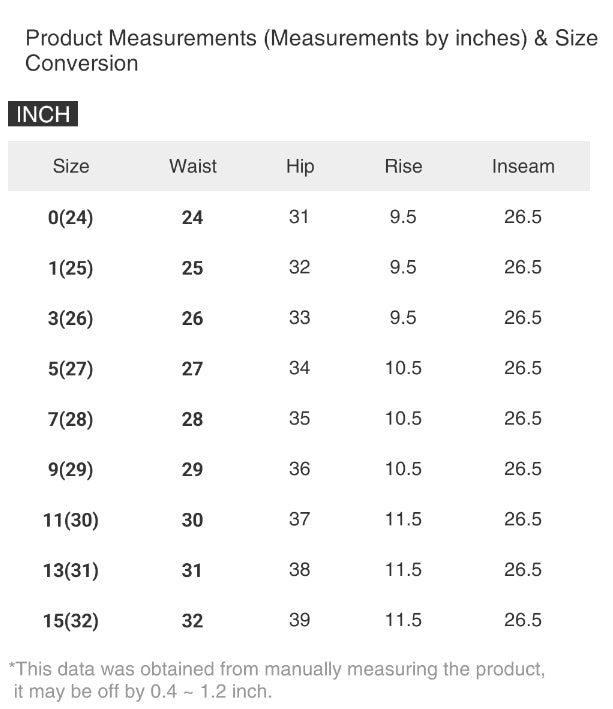 RISEN Mid-Rise Tummy Control Pintuck Seam Wide Leg Pants Slit Hem Denim Jeans