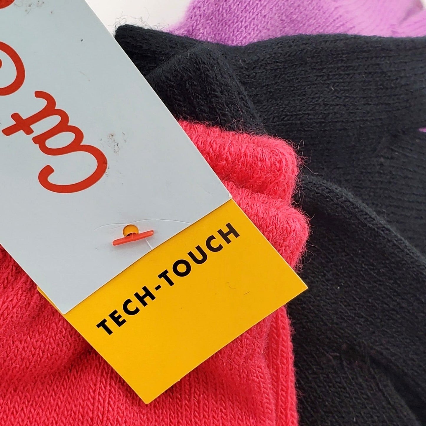 Cat & Jack 3-pack Girls Winter Kids Gloves Tech-Touch Children Snow Mittens