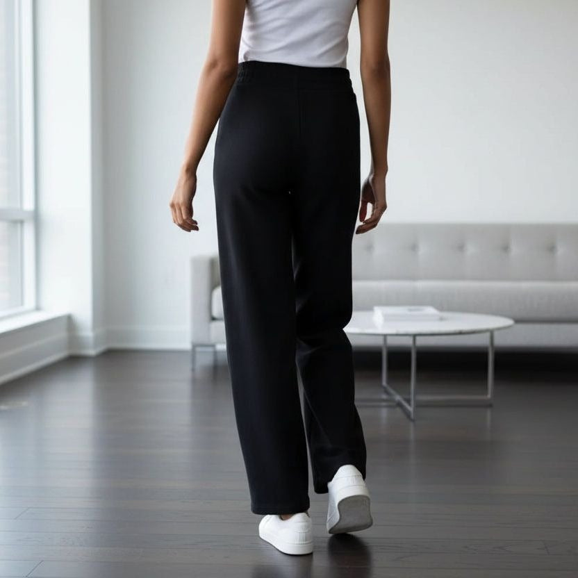 Puma Women's Sweatpants Fleece Lined Drawstring Elastic Waist Straight Leg Pants