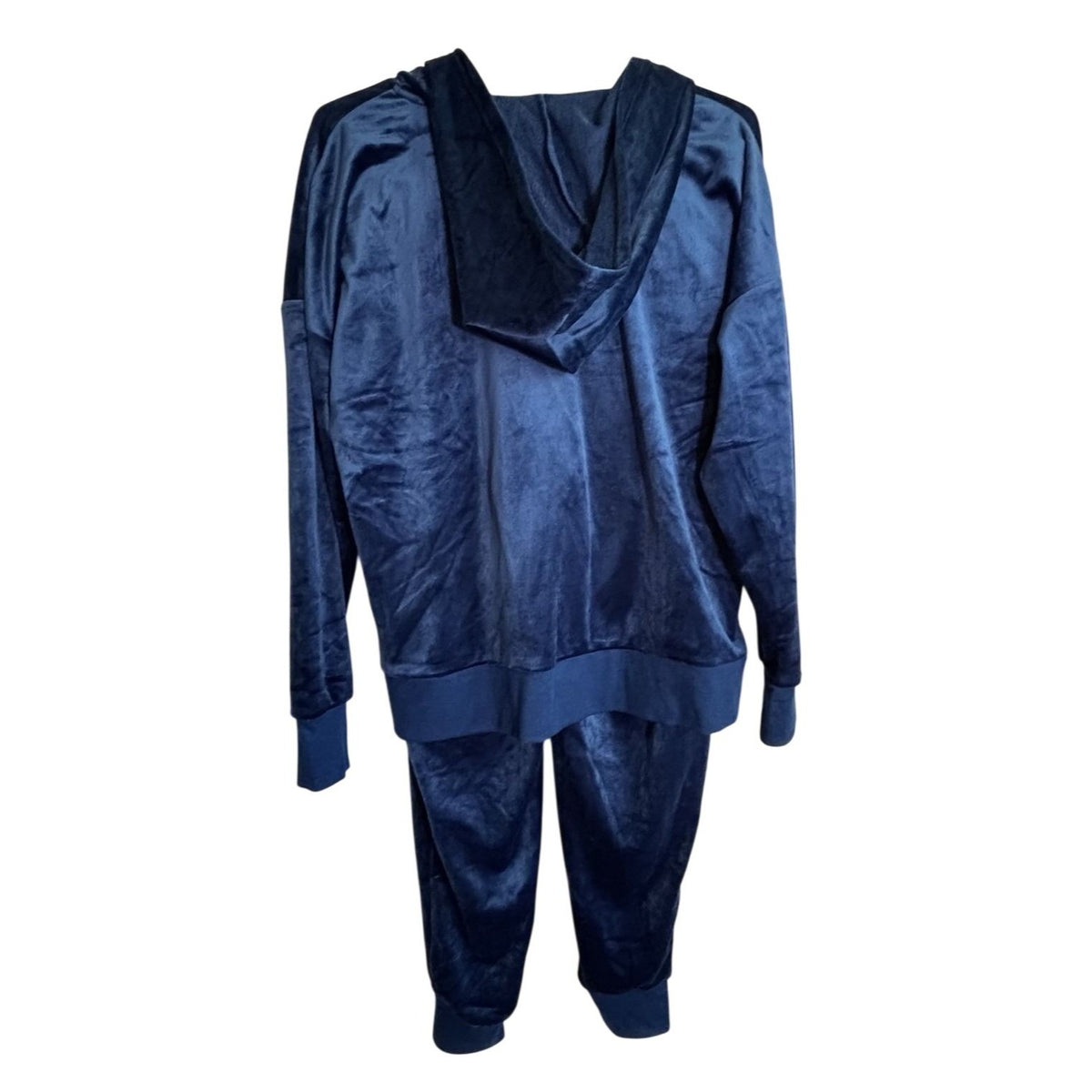 Felin Velour Zip Hoodie Jacket Matching Jogger Pants 2 Piece Set Tracksuit