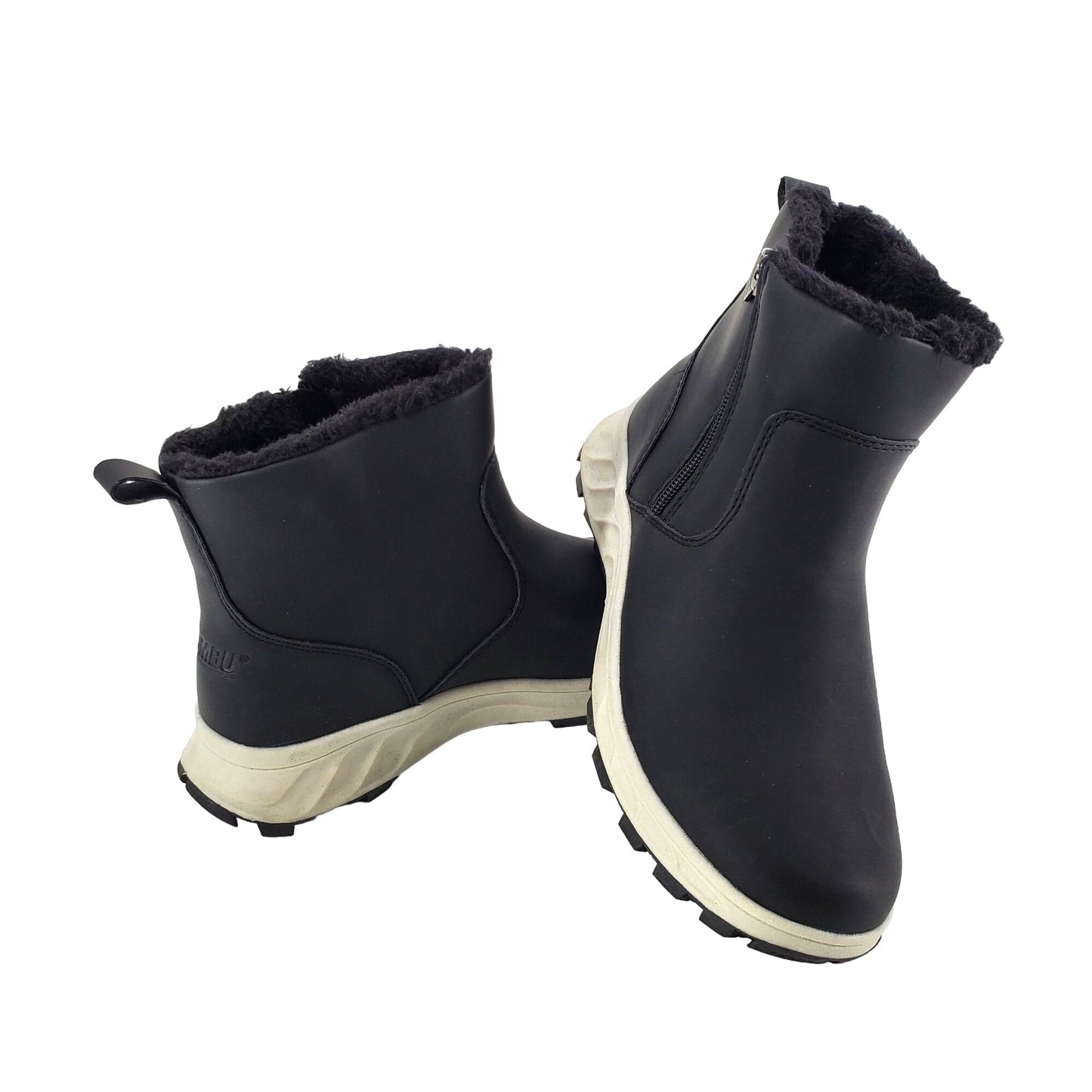 Khombu Boots Womens Fuzzy Sienna Winter Snow Rain Vegan Leather Faux Fur Shoes