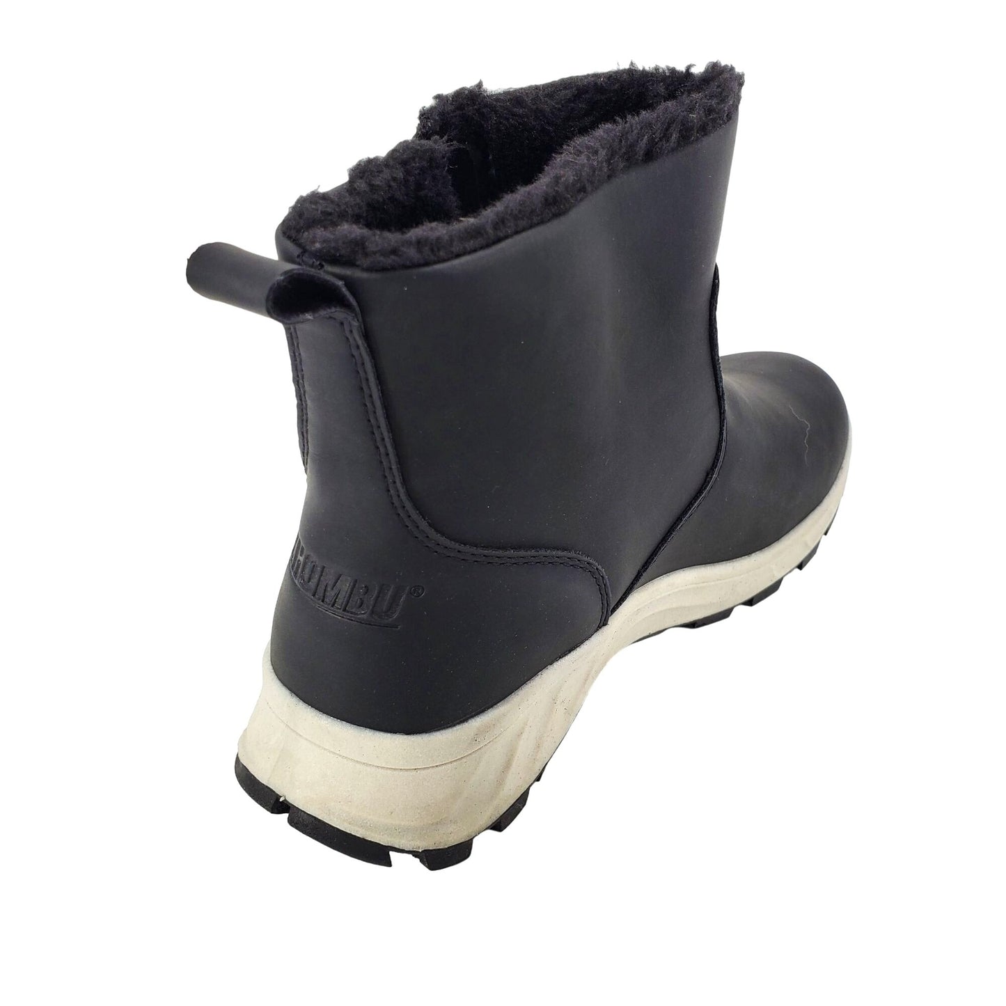 Khombu Boots Womens Fuzzy Sienna Winter Snow Rain Vegan Leather Faux Fur Shoes