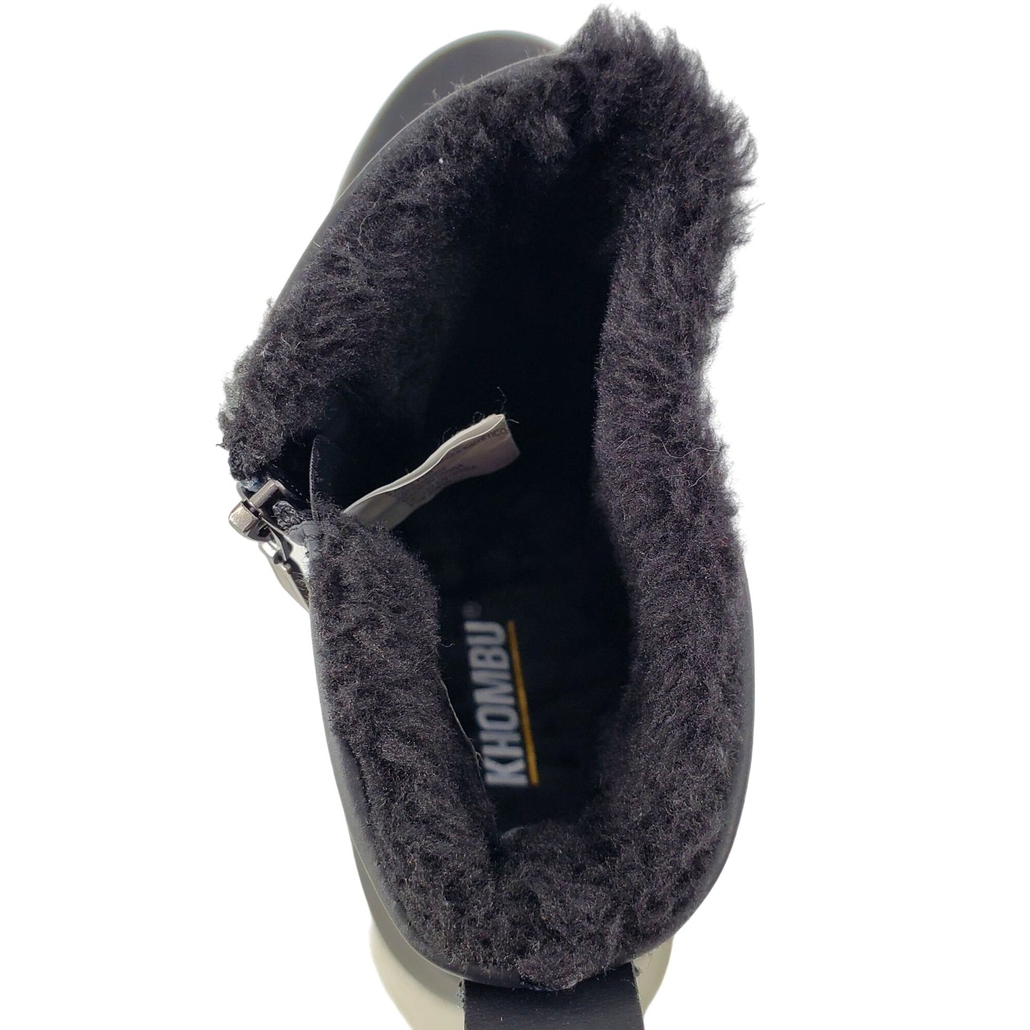 Khombu Boots Womens Fuzzy Sienna Winter Snow Rain Vegan Leather Faux Fur Shoes