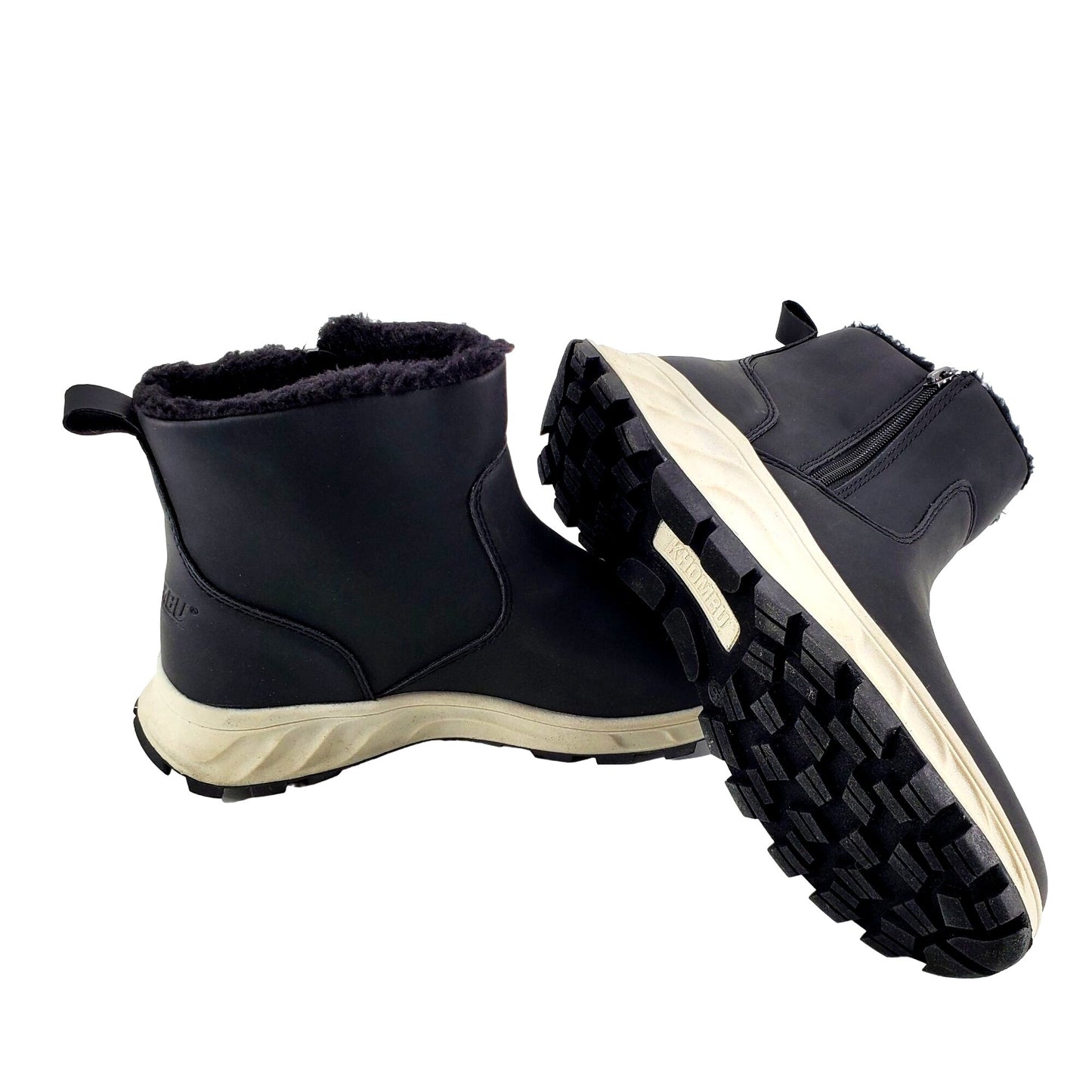 Khombu Boots Womens Fuzzy Sienna Winter Snow Rain Vegan Leather Faux Fur Shoes