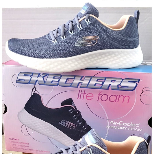 Skechers Womens Lite Foam Air-Cooled Memory Foam Sneakers Activewear Shoes