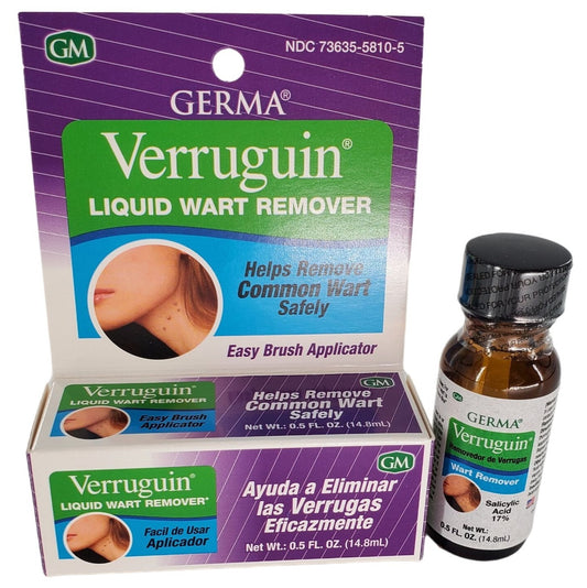 Verruguin Liquid Wart Remover Salicylic Acid 17% Removedor De Verrugas (14.8 mL)